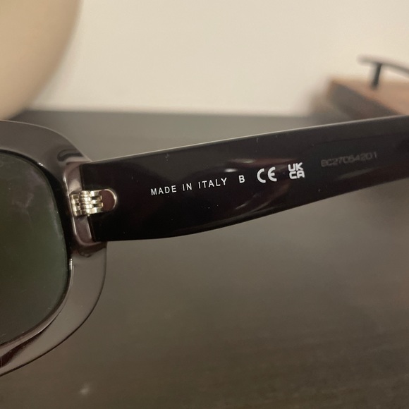 Chanel rectangle sunglasses red burgundy color current style - Picture 8 of 16